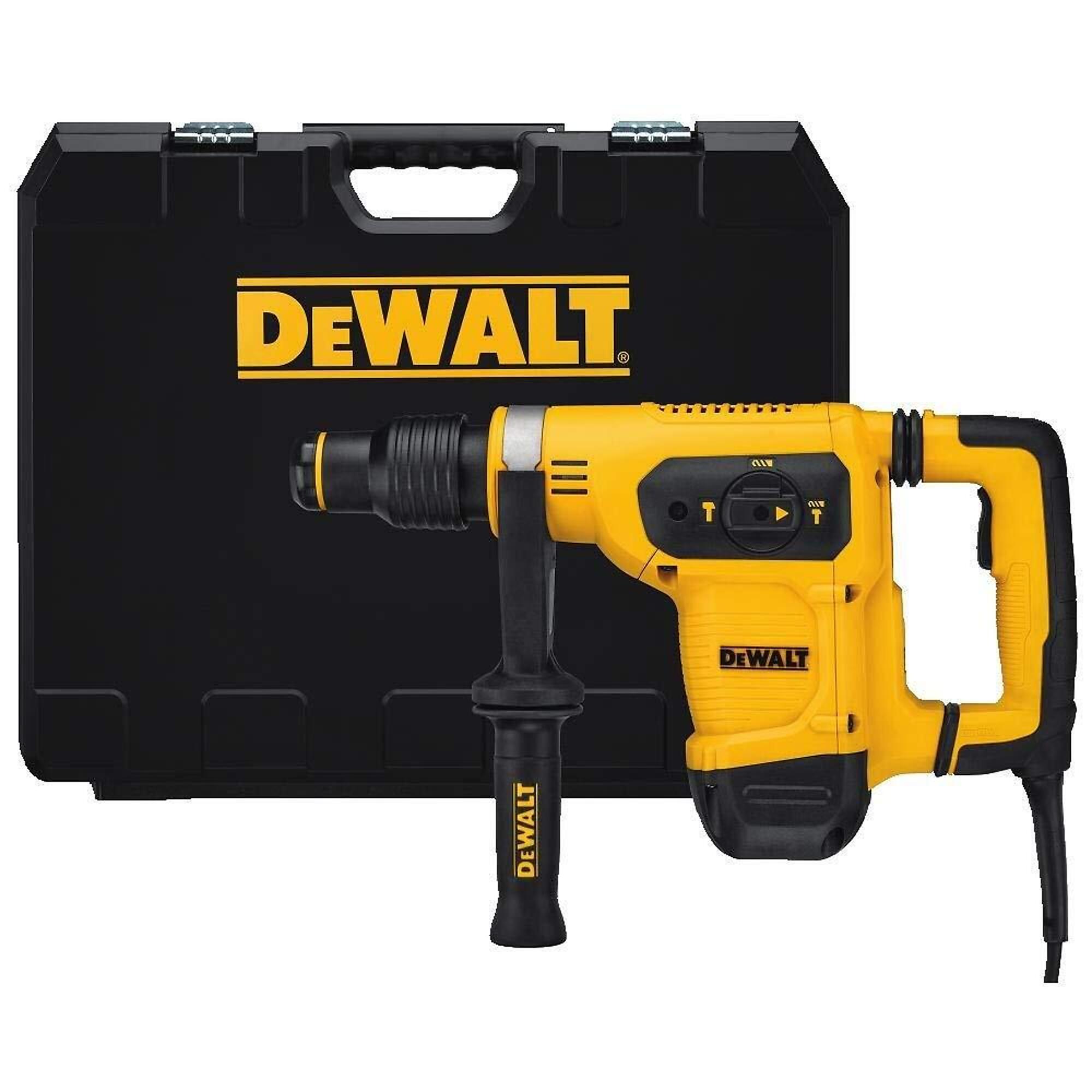 DEWALT Rotary Hammer/Drill Combination Kit — 1-9/16in. SDS Max, 6 Joules, Shock Active Vibration Control, Model# D25481K